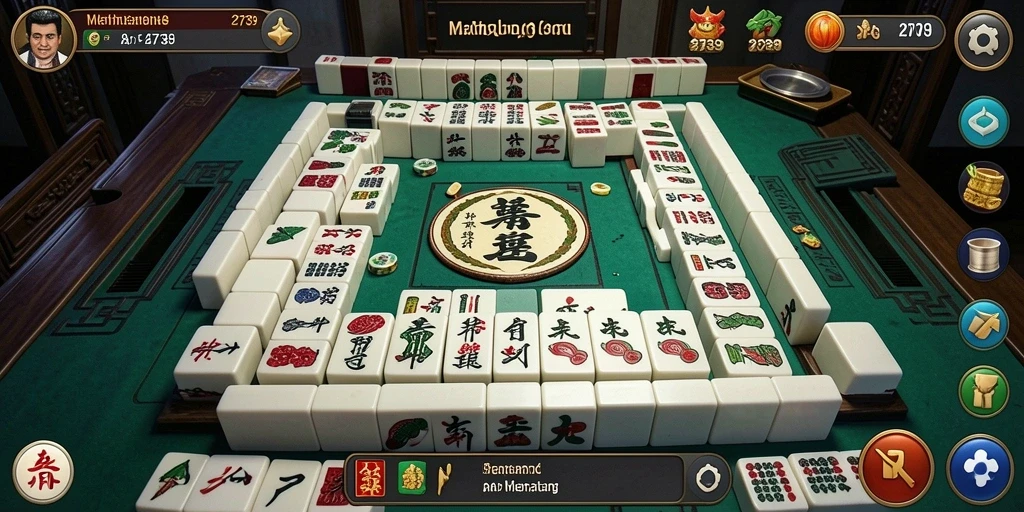Screenshot utama 2739 menampilkan gameplay Mahjong yang mendebarkan.