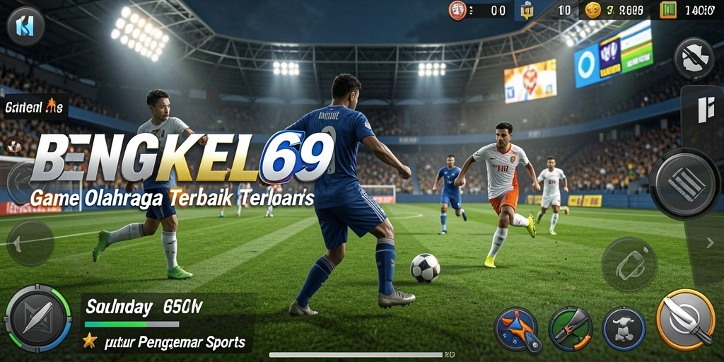 Tampilan aksi seru dalam game olahraga BENGKEL69