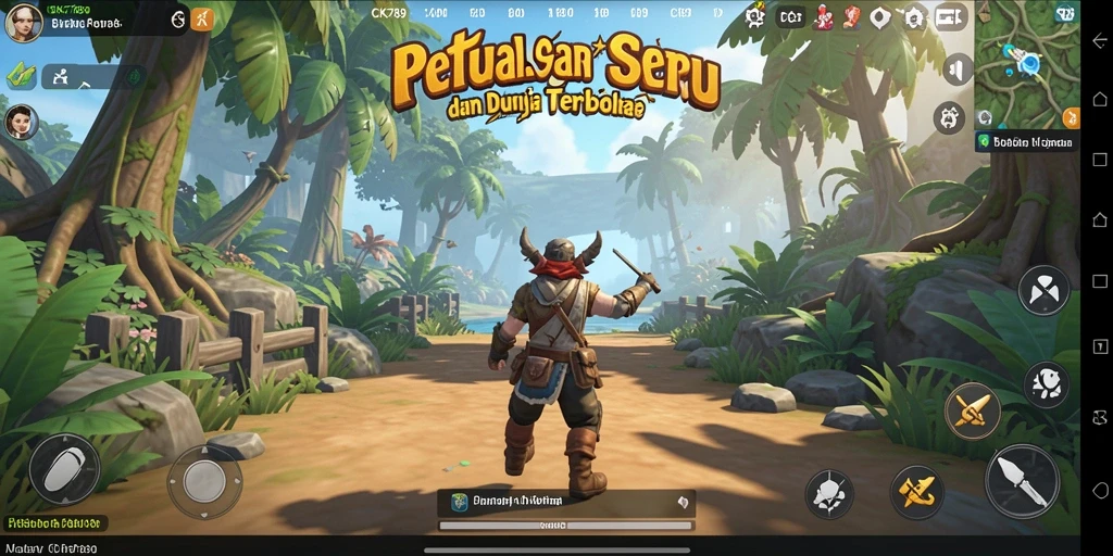 Tampilan gameplay CK789 menghadirkan keindahan dunia terbuka.