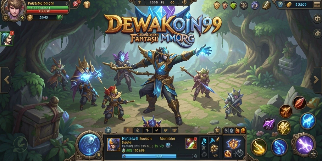 Gameplay seru DEWAKOIN99 dalam dunia MMORPG yang menarik.