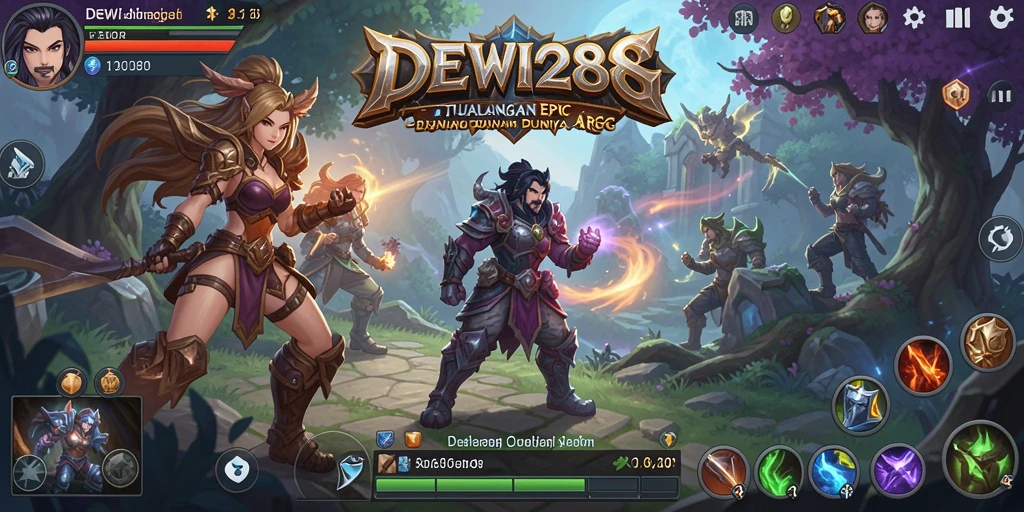 Screenshot gameplay DEWI288 menunjukkan aksi bertarung yang seru dan grafis yang menakjubkan.