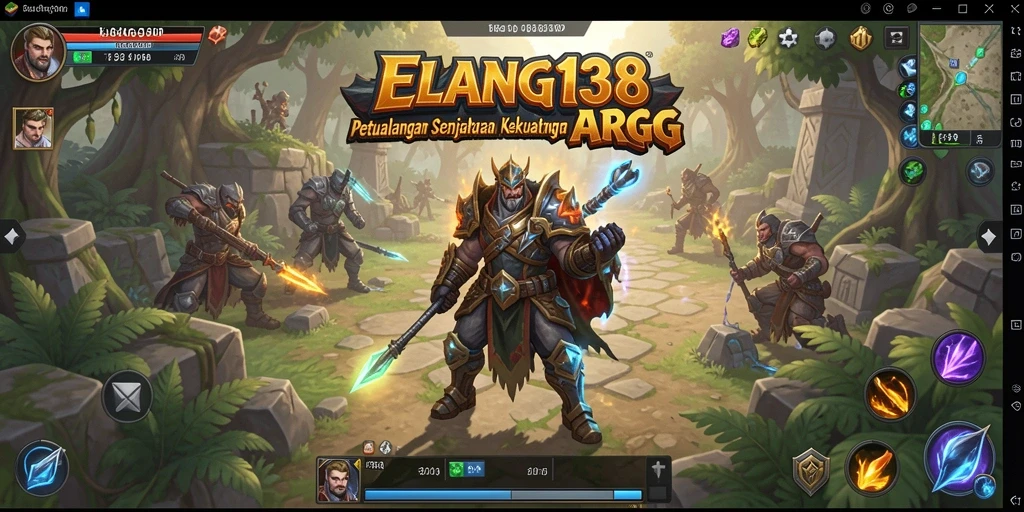 Tampilan gameplay yang epik dan penuh aksi di ELANG138.