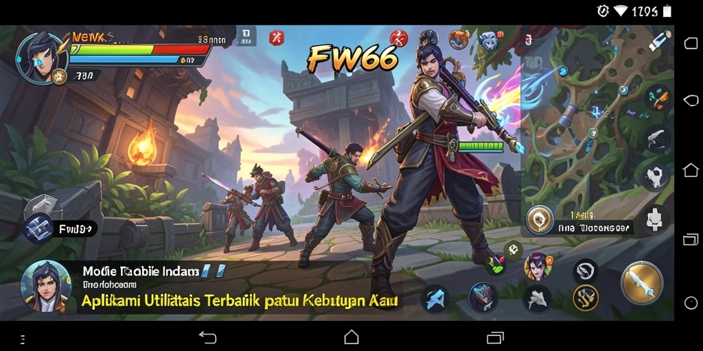 Tampilan antarmuka FW66 dengan fitur utilitas yang menarik.