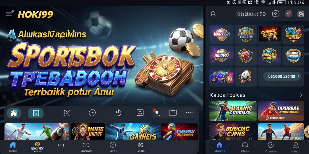 Tampilan gameplay HOKI99 dengan berbagai opsi taruhan olahraga.