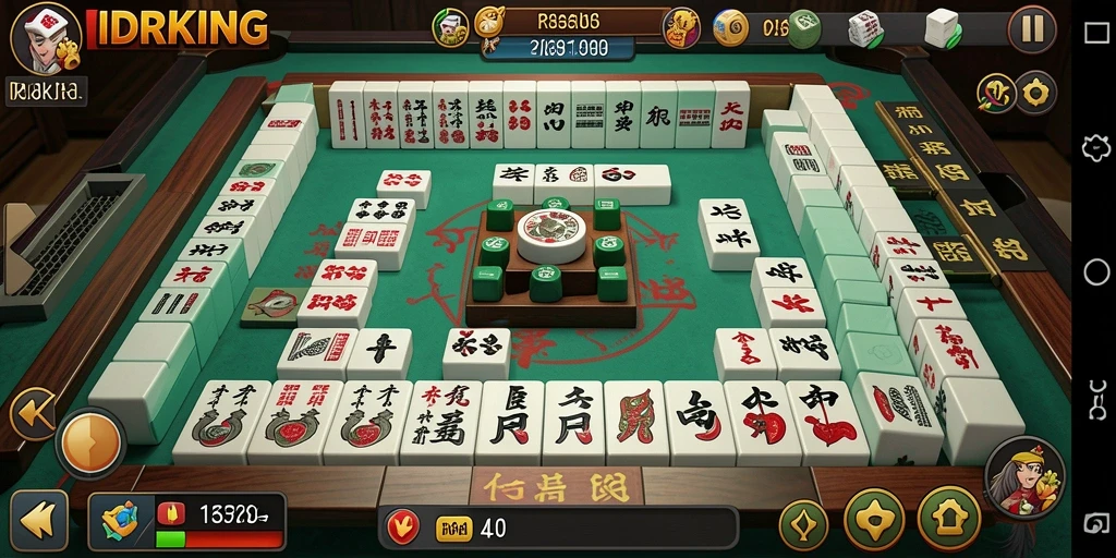 Screenshot gameplay <strong>IDRKING</strong> yang menunjukkan tantangan Mahjong yang seru.