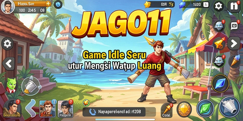 Tampilan gameplay seru dan interaktif dari JAGO11.
