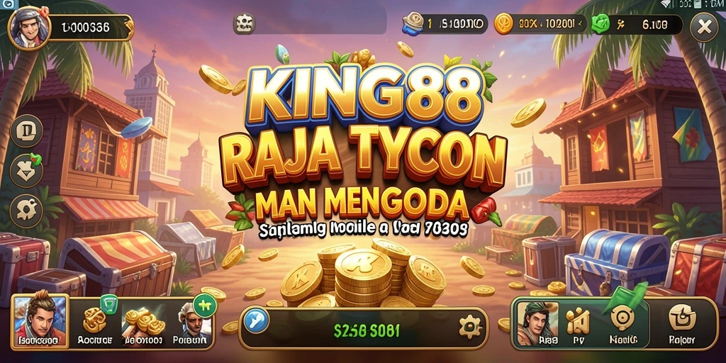 Tampilan gameplay KING88 yang memukau dan penuh strategi bisnis.