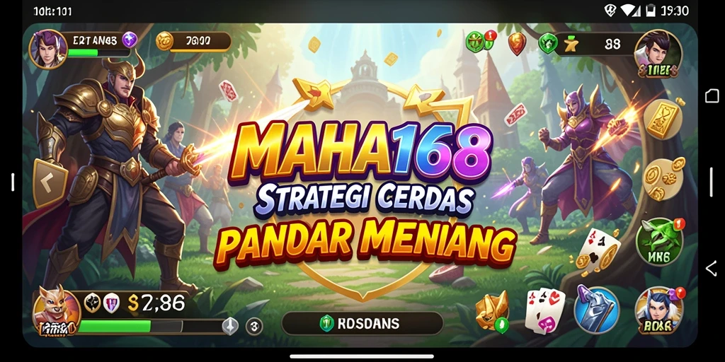 Tampilan gameplay MAHA168 yang menampilkan pertarungan strategis.