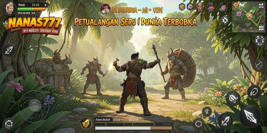 Tampilan gameplay seru di dunia terbuka NANAS777.