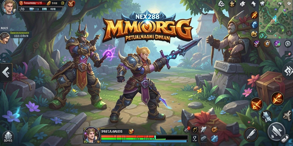 Tampilan gameplay seru di NEX288 yang menampilkan pertarungan epik.