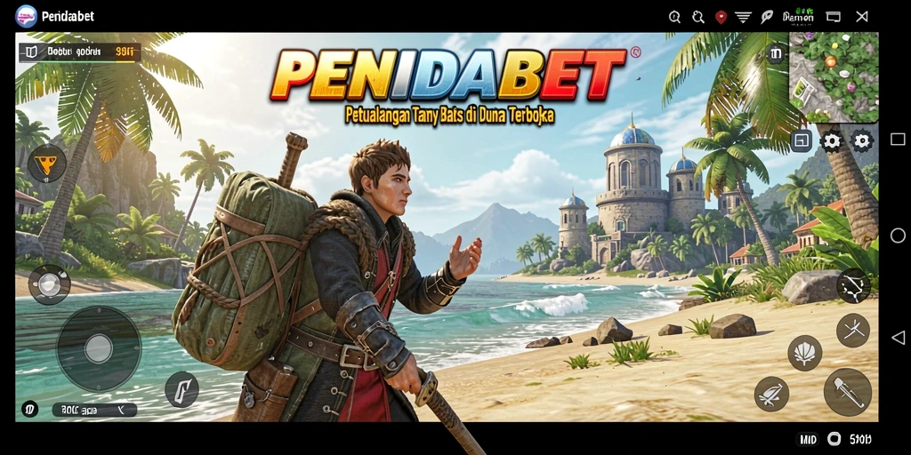 Screenshot gameplay PENIDABET menunjukkan dunia yang luas dan interaktif.