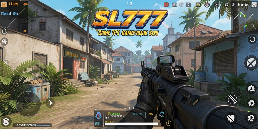 Screenshot utama SL777 menampilkan aksi seru dalam gameplay TPS.