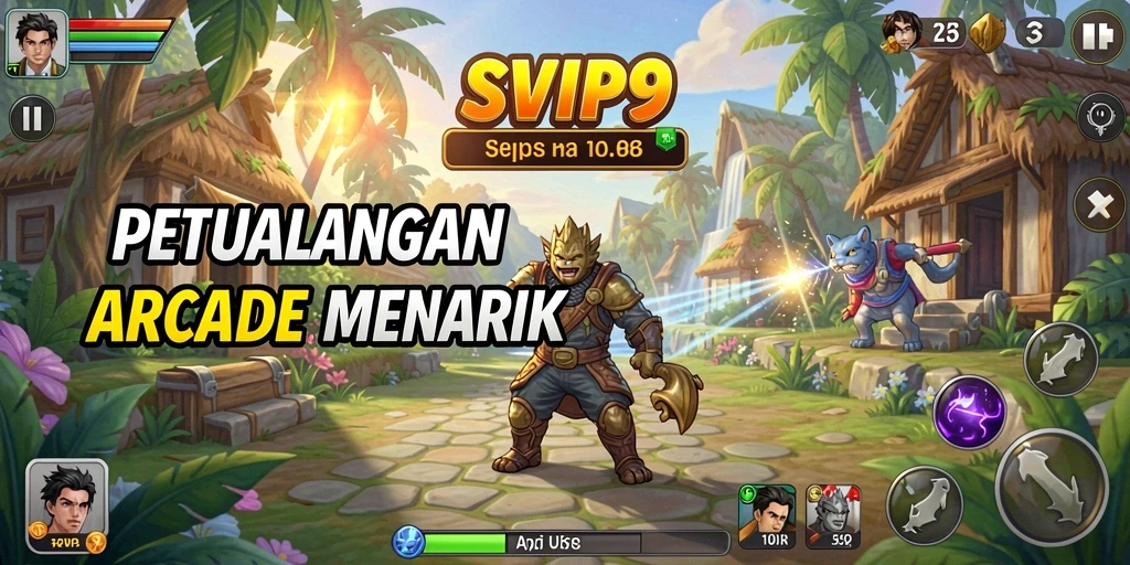 Tampilan gameplay seru dan menantang di SVIP9.