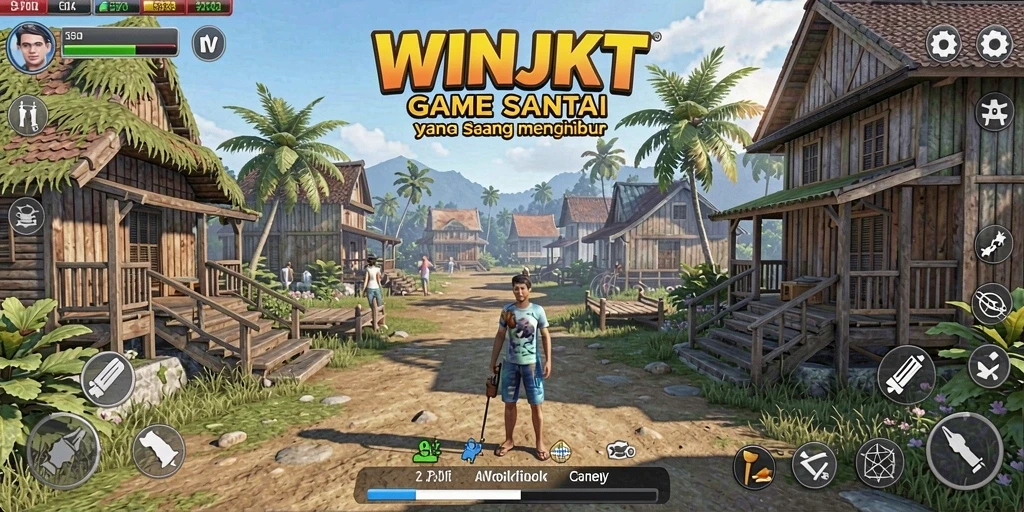Tampilan gameplay seru dan penuh warna dari WINJKT.