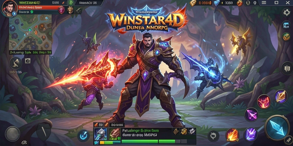 Tampilan gameplay seru dalam dunia petualangan MMORPG.